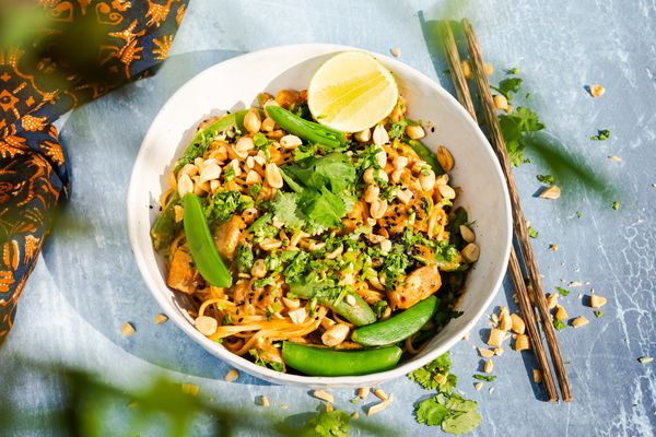smeuïge noedels met pindakaas