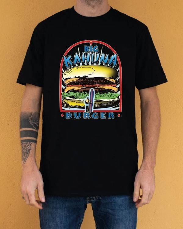 Burger T-shirt als illustratie van cadeaus voor snackfans