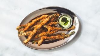 Gefrituurde asperges