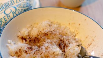 Rijst met boter, suiker en kaneel