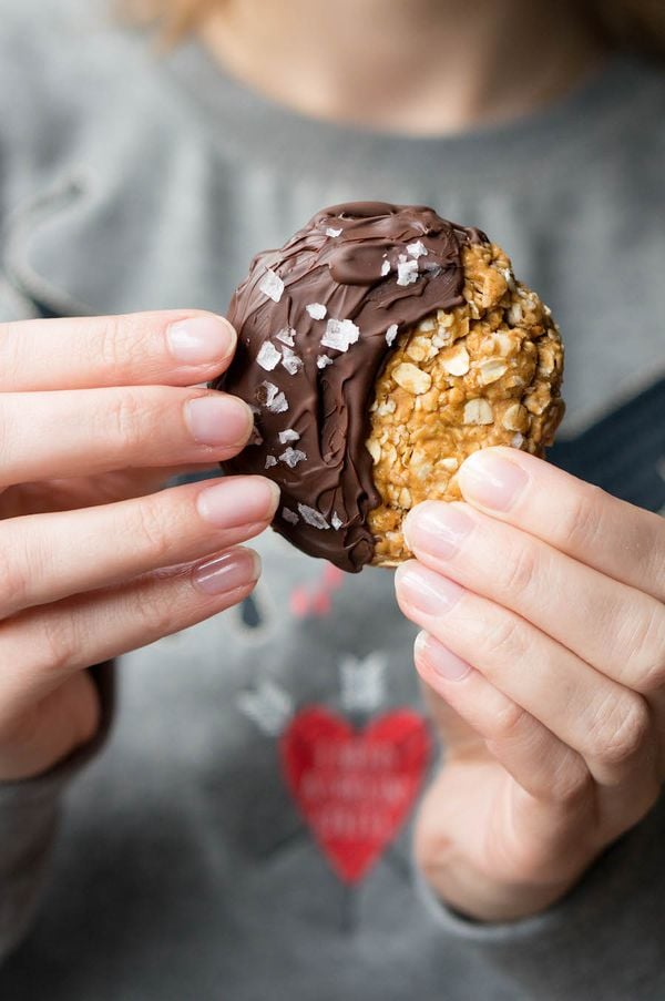 Afbeelding van chocolade pindakaas cookie recept