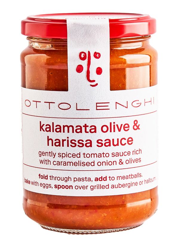 Harissa met kalamata-olijven