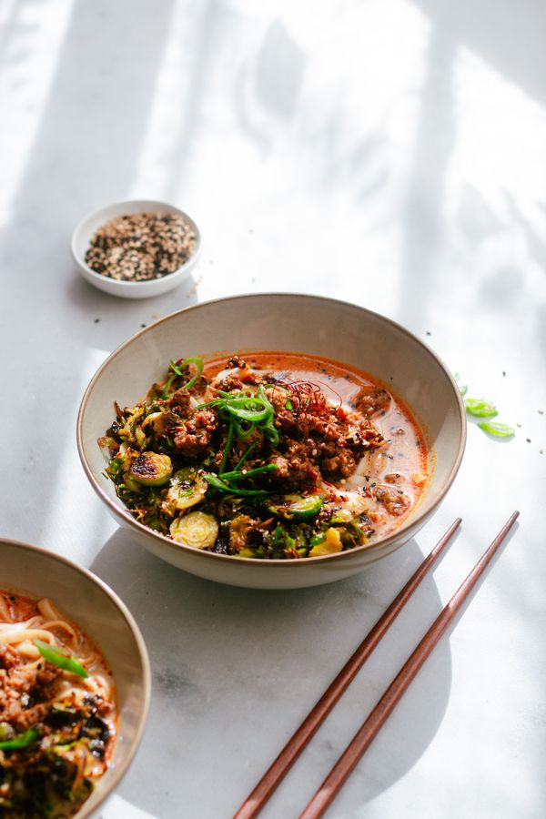 Winterse ramen soep
