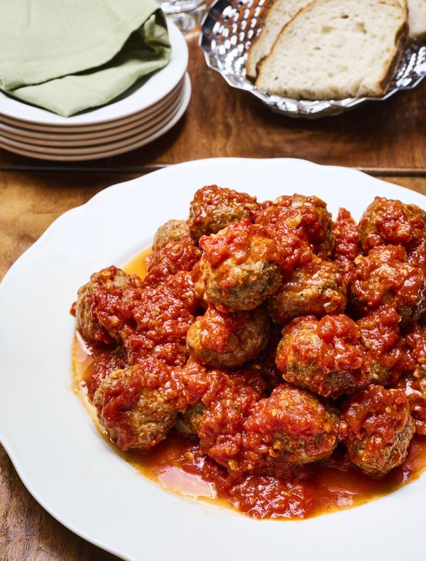 Italiaanse gehaktballetjes in tomatensaus van Toscanini