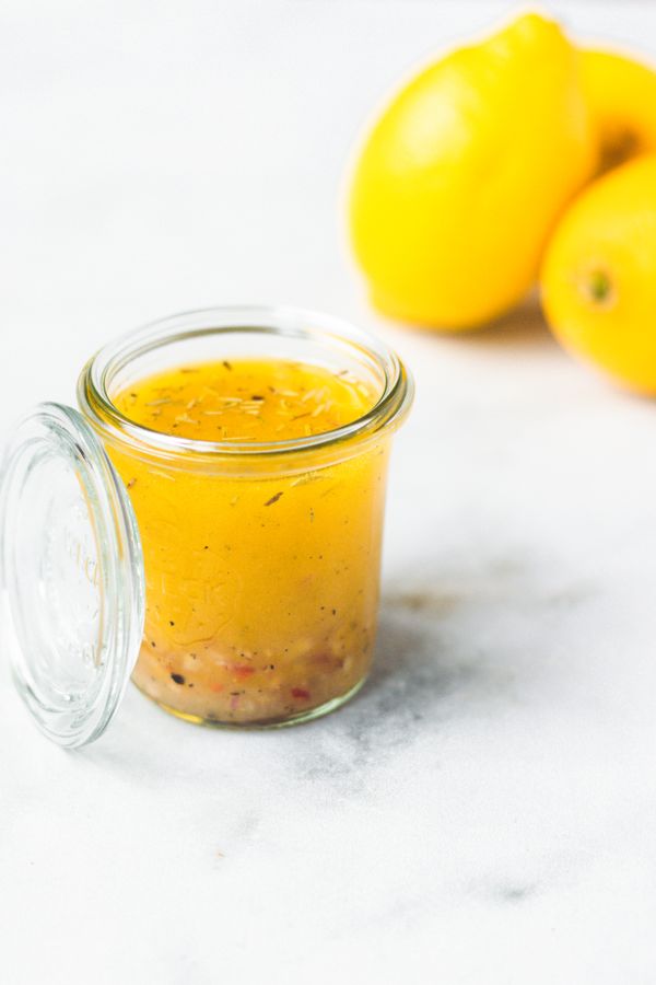 Lemon curd vinaigrette