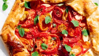 Hartige galette met tomaten