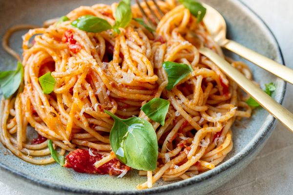 Spaghetti met tomatensaus The Bear