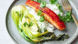 Zalm met gochujang en honing