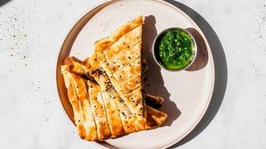 Flatbread tosti met mozzarella