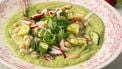 Romige witte bonen in groene saus