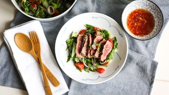 Thaise biefstuksalade