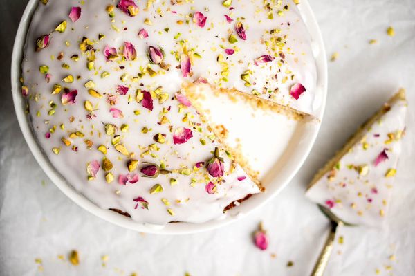 Valentine cake: Persian love cake with rose water