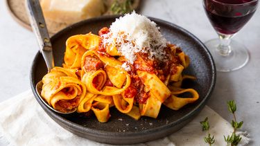 pasta met eendenragu