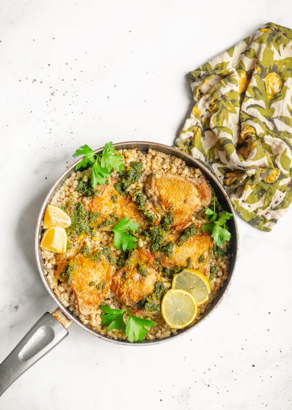 Kip met parelcouscous | parelcouscous met kip