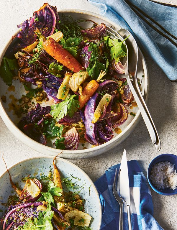 warme koolsla uit een ode aan salades