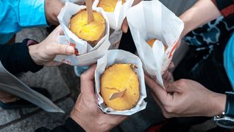 Bevroren zoete aardappels