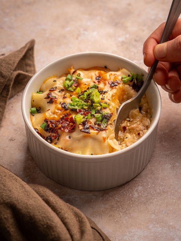 One pot dumpling lasagne