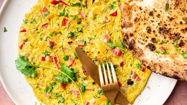 Omelet met tomaat - Indiaas geïnspireerd