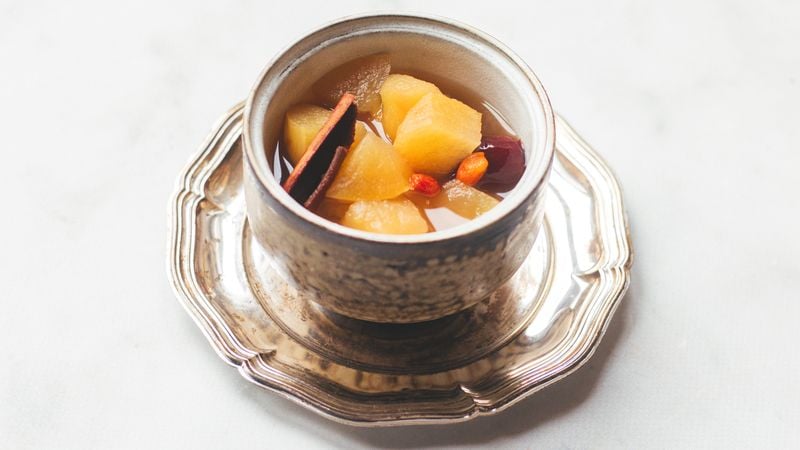 Chinese appelthee met kaneel